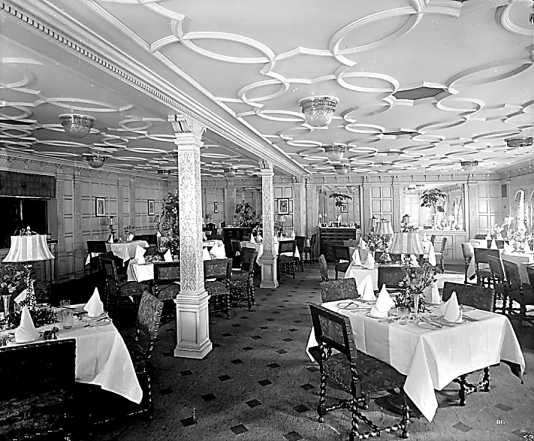 RMS Aquitania First Class Grill