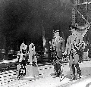 Joseph Bruce Ismay with Lord Pirrie